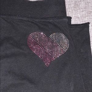 Victoria’s Secret sweatpants with pink heart